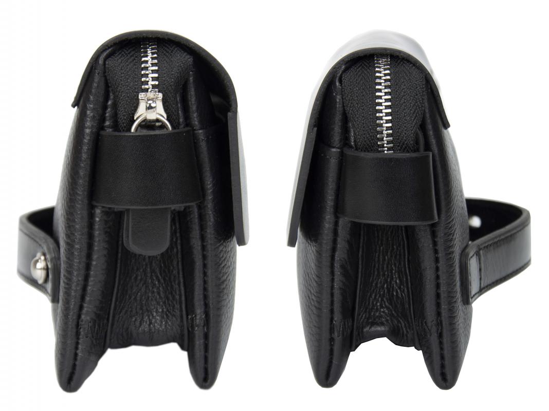 KANGAROO KINGDOM  Hakiki Deri Siyah Erkek Portföy & Clutch El Çantası 9288-S
