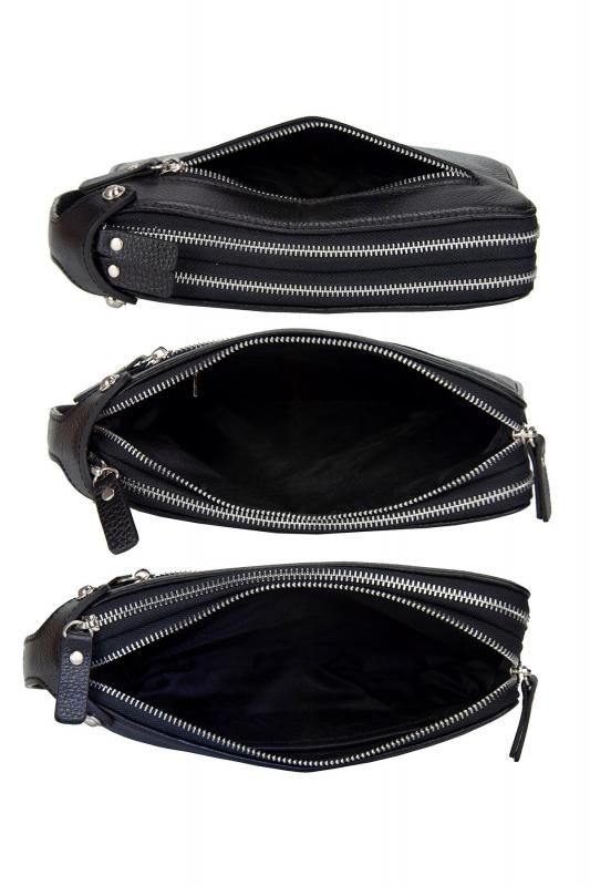 KANGAROO KINGDOM  Hakiki Deri Kroko Lacivert Erkek Portföy & Clutch El Çantası 1285-CL