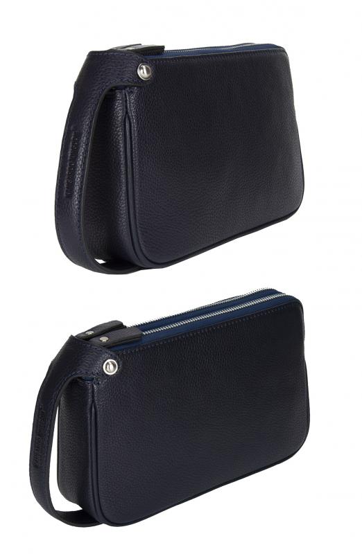 KANGAROO KINGDOM  Hakiki Deri Lacivert Erkek Portföy & Clutch El Çantası 1285-L