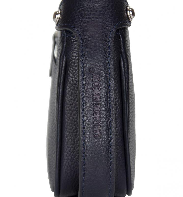 KANGAROO KINGDOM  Hakiki Deri Lacivert Erkek Portföy & Clutch El Çantası 1285-L