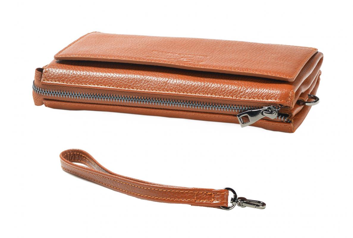 KANGAROO KINGDOM  Hakiki Deri Taba Erkek Portföy & Clutch El Çantası 8822-T