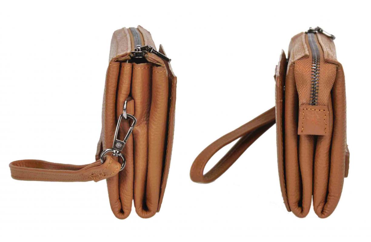 KANGAROO KINGDOM  Hakiki Deri Taba Erkek Portföy & Clutch El Çantası 8822-T