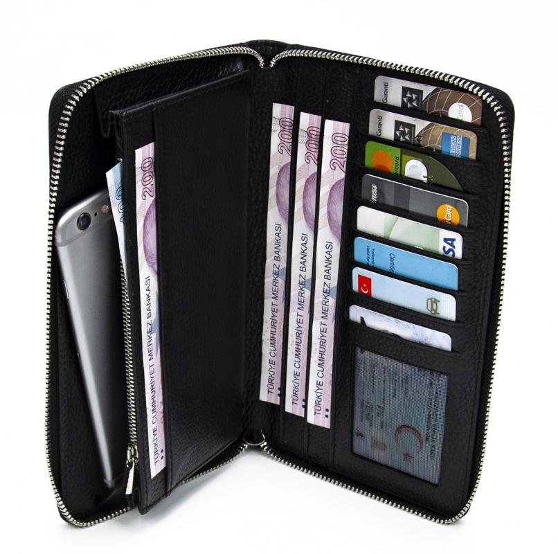 KANGAROO KINGDOM Hakiki Deri Taba Erkek Portföy & Clutch El Çantası 9979-T