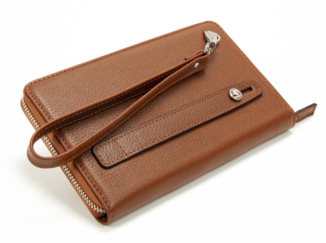 KANGAROO KINGDOM Hakiki Deri Taba Erkek Portföy & Clutch El Çantası 9979-T