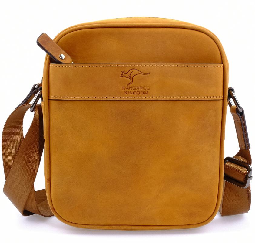 KANGAROO%20KINGDOM%20Hakiki%20Dana%20Deri%20Crazy%20Horse%20Açık%20Taba%20Erkek%20Postacı%20Çantası%208875-ZAT