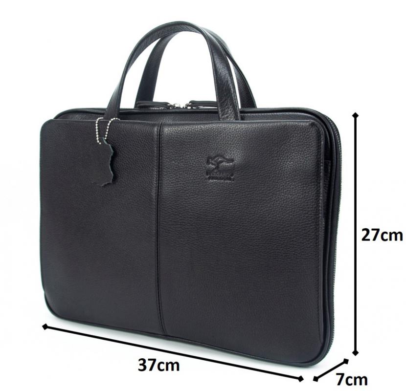 KANGAROO%20KINGDOM%20Hakiki%20Dana%20Deri%20Lacivert%20Erkek%20Laptop%20&%20Evrak%20Çantası%209091-L