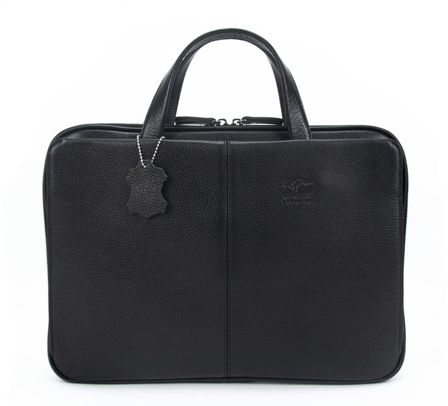 KANGAROO%20KINGDOM%20Hakiki%20Dana%20Deri%20Siyah%20Erkek%20Laptop%20&%20Evrak%20Çantası%209091-S