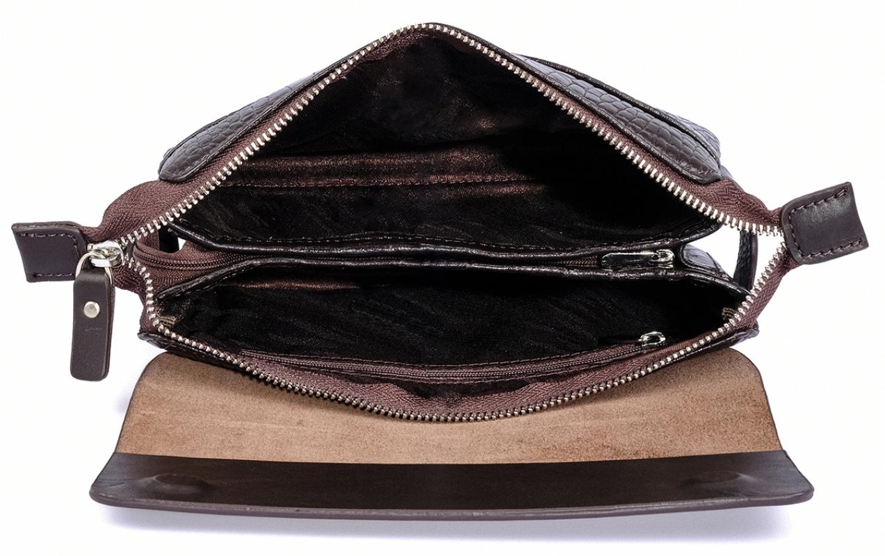 KANGAROO%20KINGDOM%20Hakiki%20Dana%20Deri%20Napa%20&%20Kroko%20Koyu%20Kahverengi%20Erkek%20Portföy%20&%20Clutch%20El%20Çantası%209288-FCK
