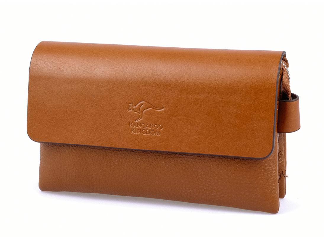 KANGAROO%20KINGDOM%20Hakiki%20Dana%20Deri%20Taba%20Erkek%20Portföy%20&%20Clutch%20El%20Çantası%209288-T