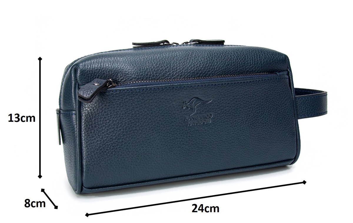 KANGAROO%20KINGDOM%20Hakiki%20Dana%20Deri%20Lacivert%20Erkek%20Portföy%20Organizatör%20Seyahat%20El%20Çantası%209686-L