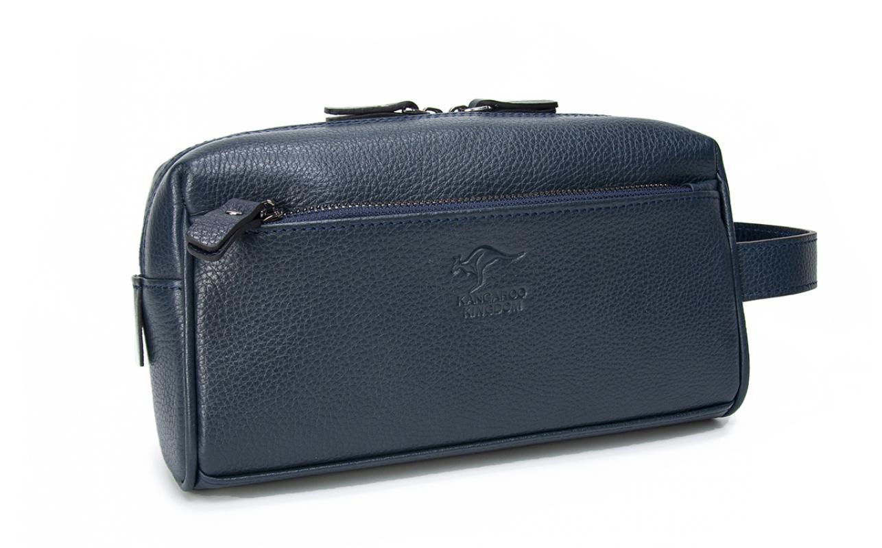KANGAROO%20KINGDOM%20Hakiki%20Dana%20Deri%20Lacivert%20Erkek%20Portföy%20Organizatör%20Seyahat%20El%20Çantası%209686-L