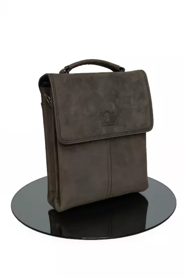 Hakiki Deri Crazy Horse Postacı Çantası 2344-ZF