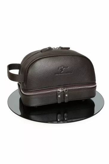 Seyahat Organizatör El Çantası Hakiki Deri 6577-FK