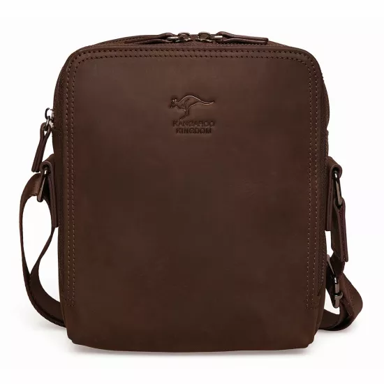Kahverengi Erkek Omuz Çantası Crazy Horse Deri 6688-ZK